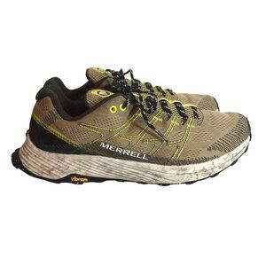 Merrell Mens Moab Flight Floatpro Trail Running Shoes Size 10 Vibram Sole Tan